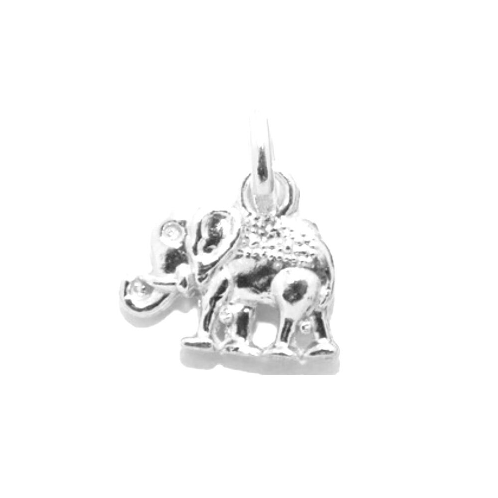 .925 Elephant Small Sterling Silver Pendant Charm